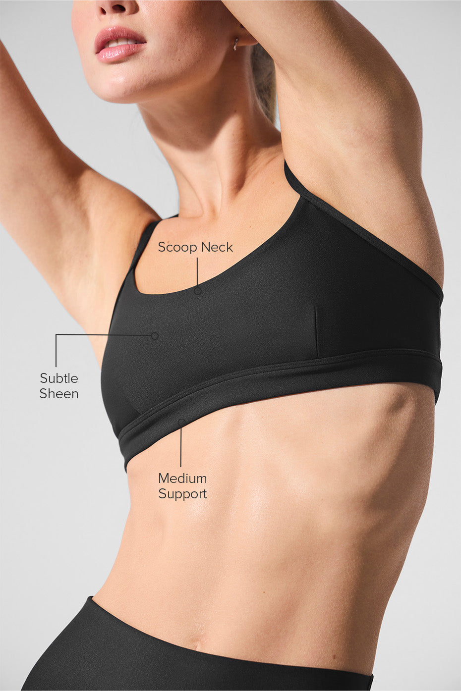 Alo Yoga Airlift Intrigue Bra - Black - imagen 2