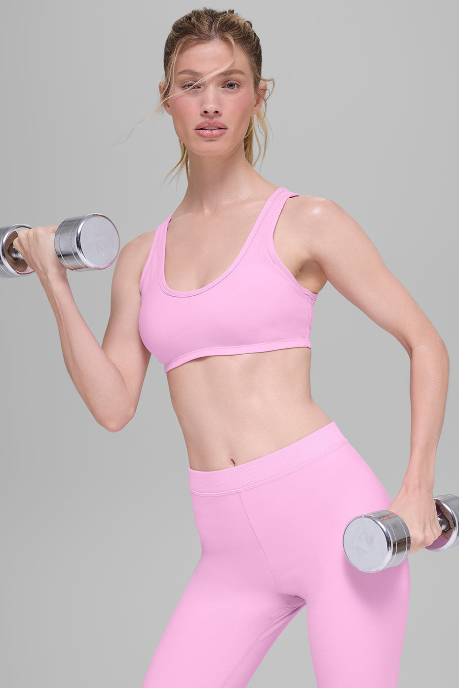 Alo Yoga Alosoft Center Stage Bra - Candy Heart Pink - imagen 4