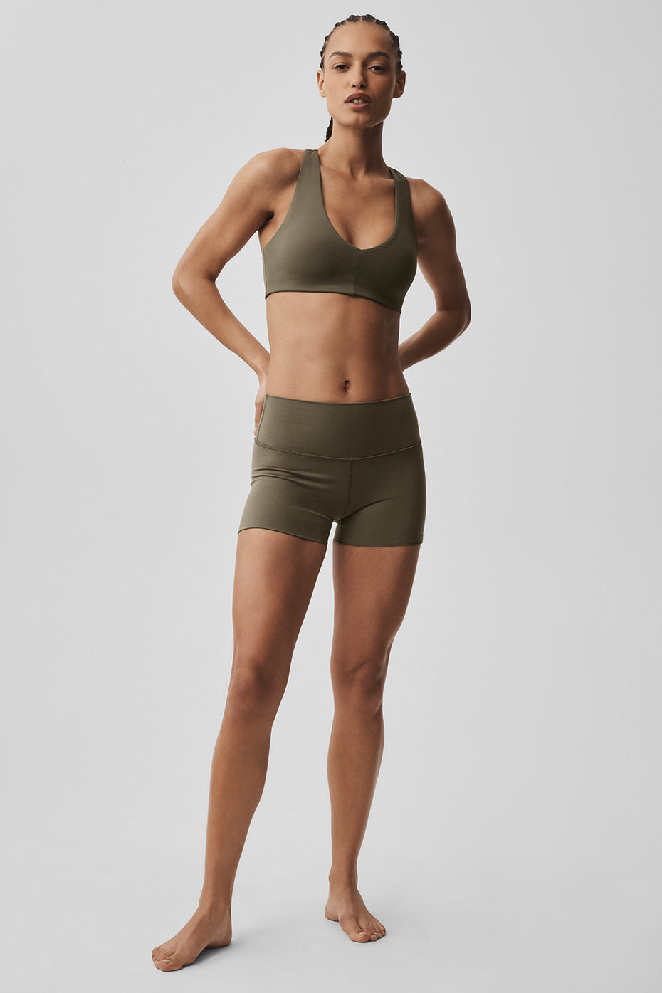 Alo Yoga ALO Softsculpt Base Bra - Olive Tree - imagen 5