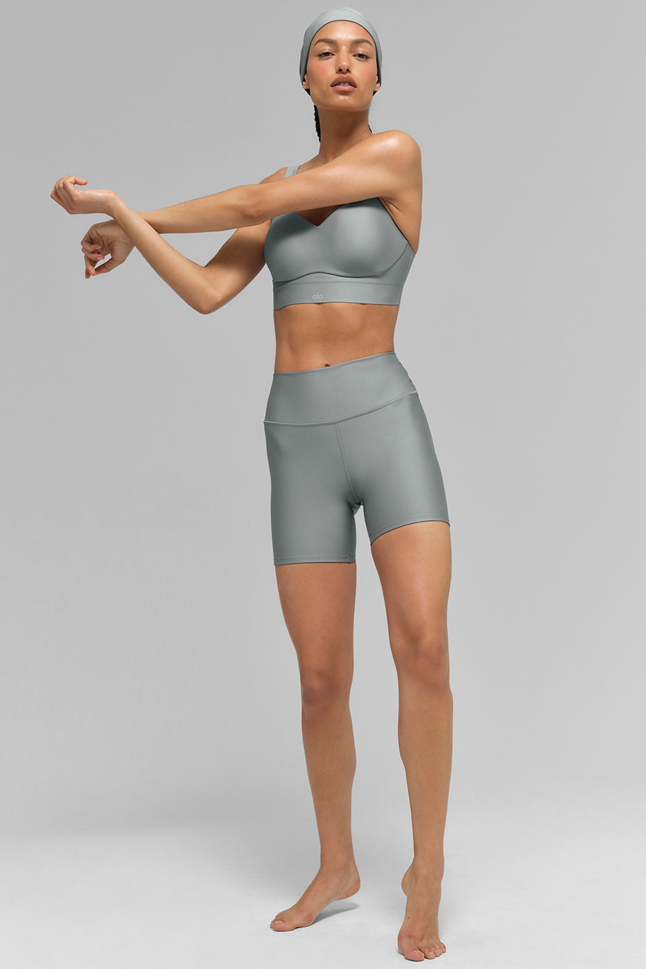 Alo Yoga Airlift Endurance High-Impact Bra - Lunar Grey - imagen 5