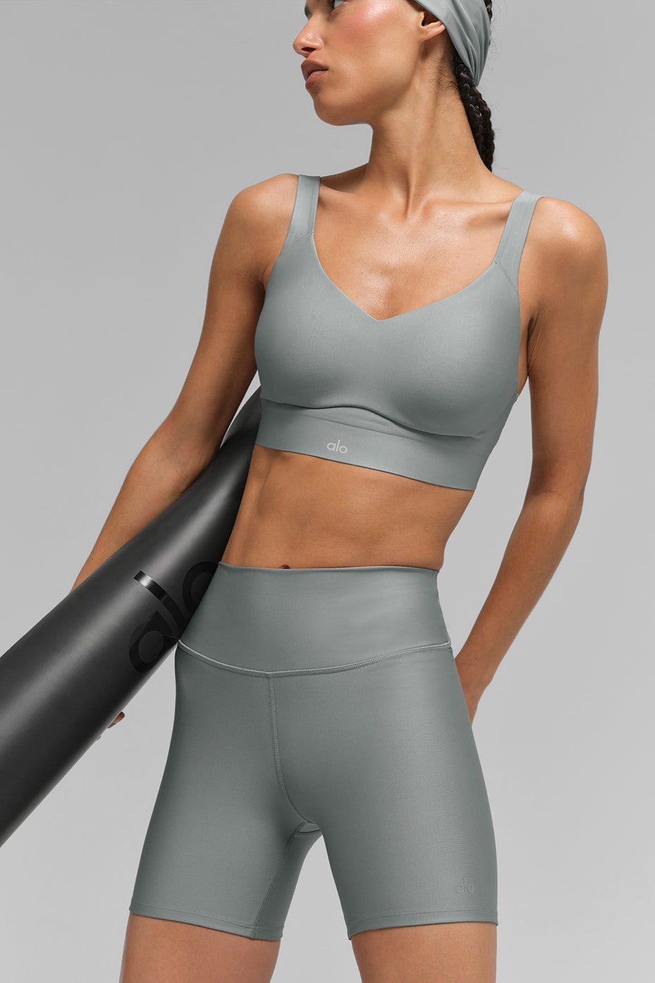 Alo Yoga Airlift Endurance High-Impact Bra - Lunar Grey - imagen 6