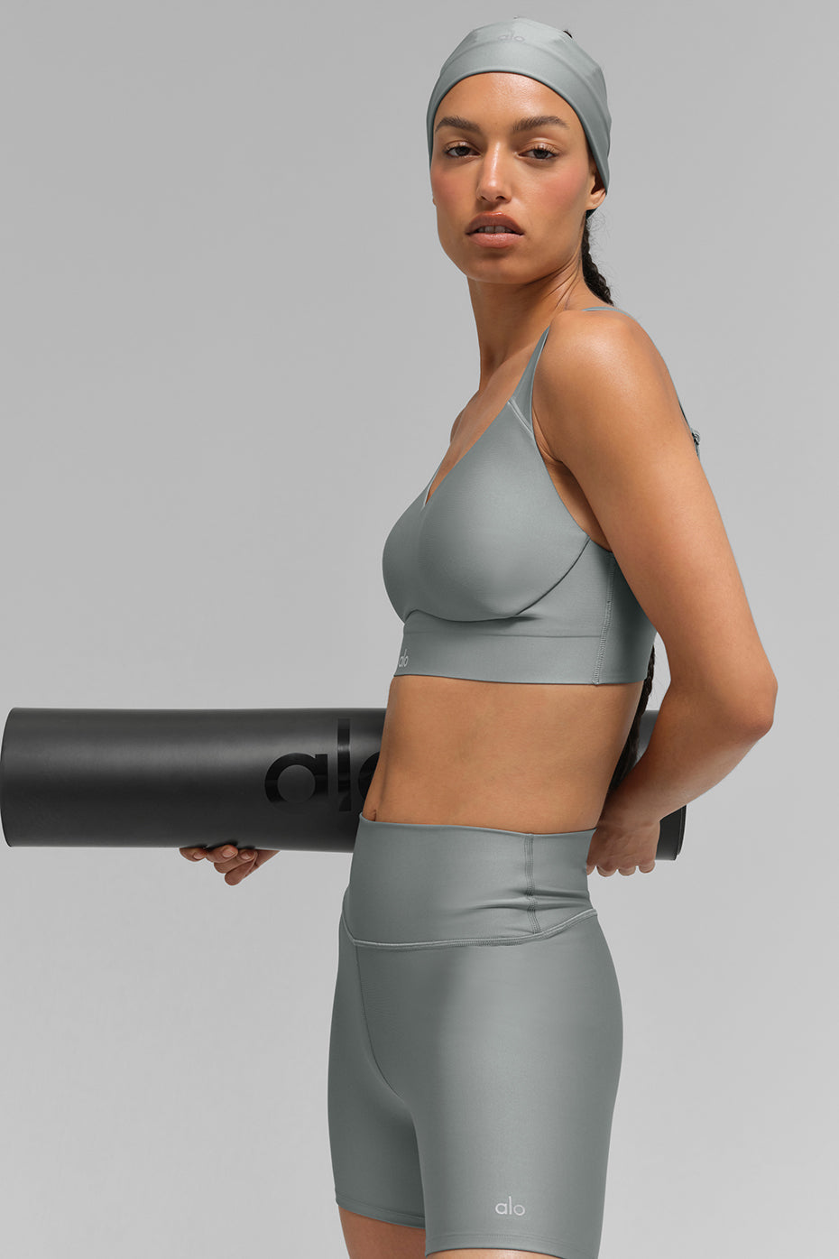 Alo Yoga Airlift Endurance High-Impact Bra - Lunar Grey - imagen 4