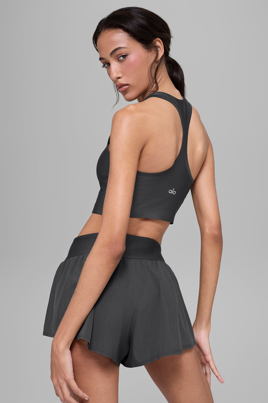 Alo Yoga Airlift Super Sleek Bra Tank - Anthracite - imagen 3
