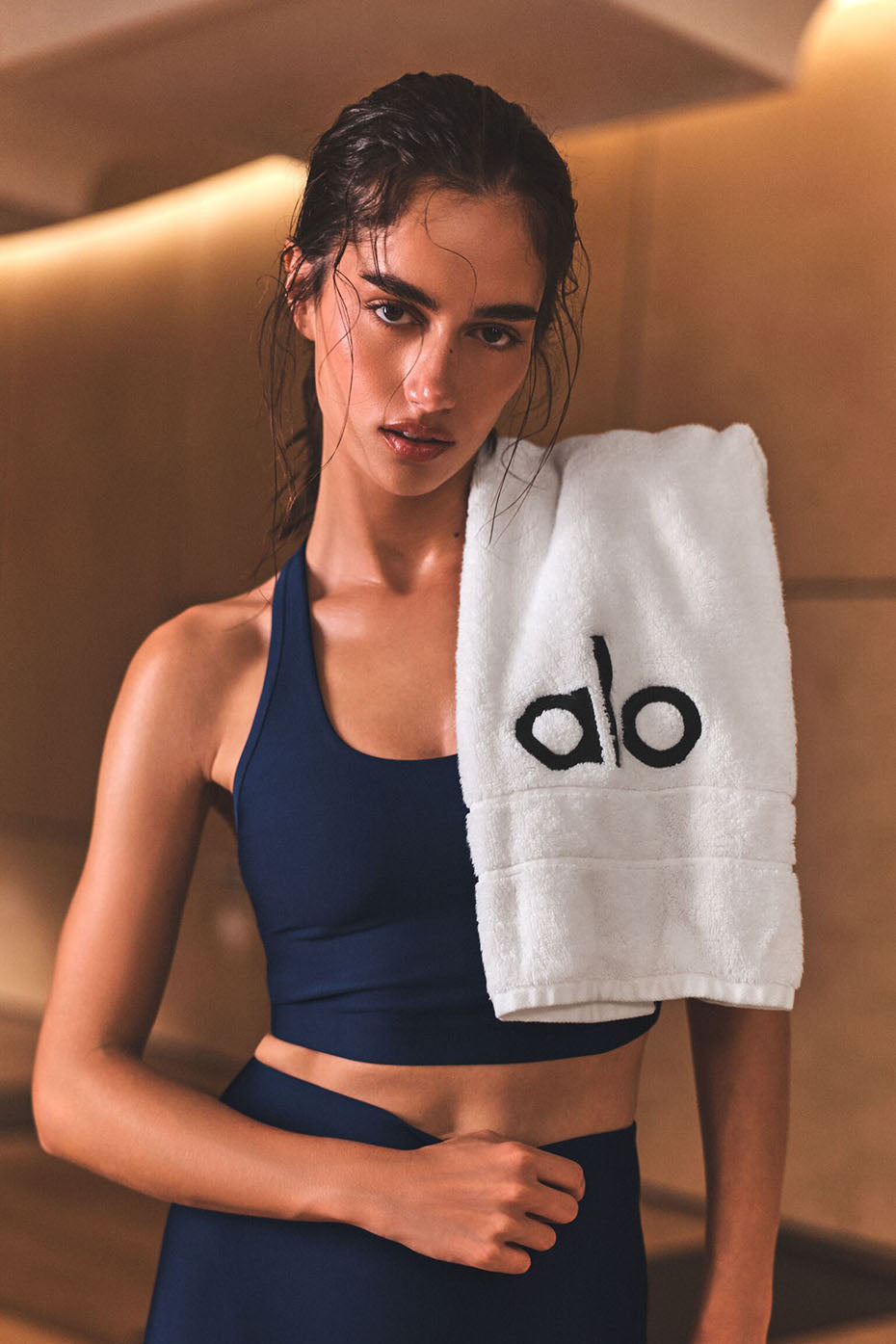 Alo Yoga Airlift Super Sleek Bra Tank - Navy - imagen 1