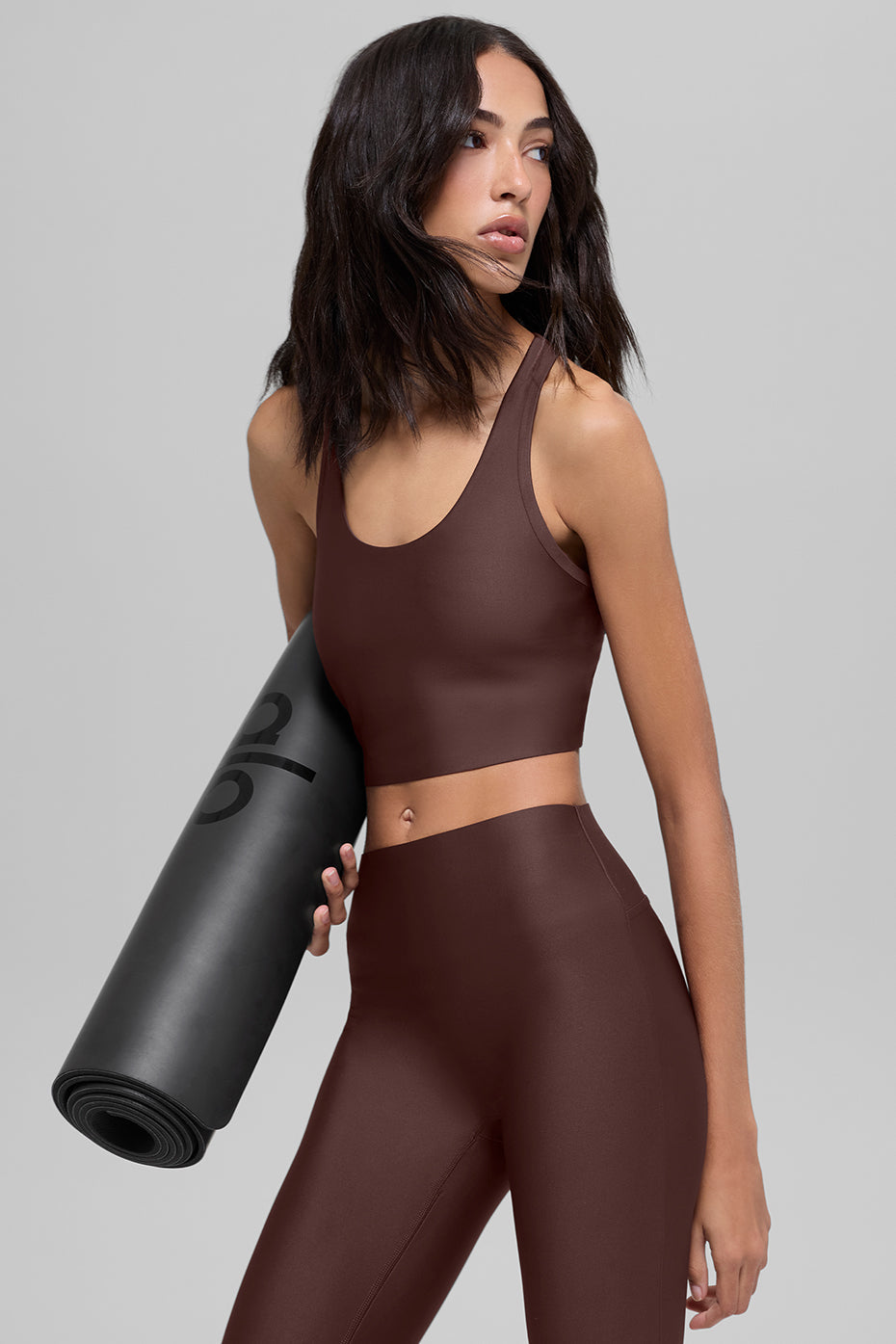 Alo Yoga Airlift Super Sleek Bra Tank - Brownstone - imagen 5