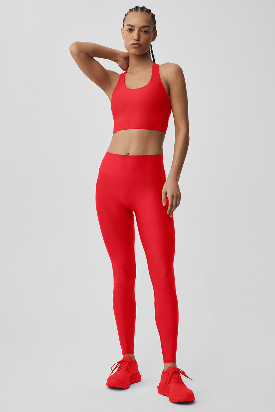 Alo Yoga Airlift Super Sleek Bra Tank - Bright Red - imagen 4