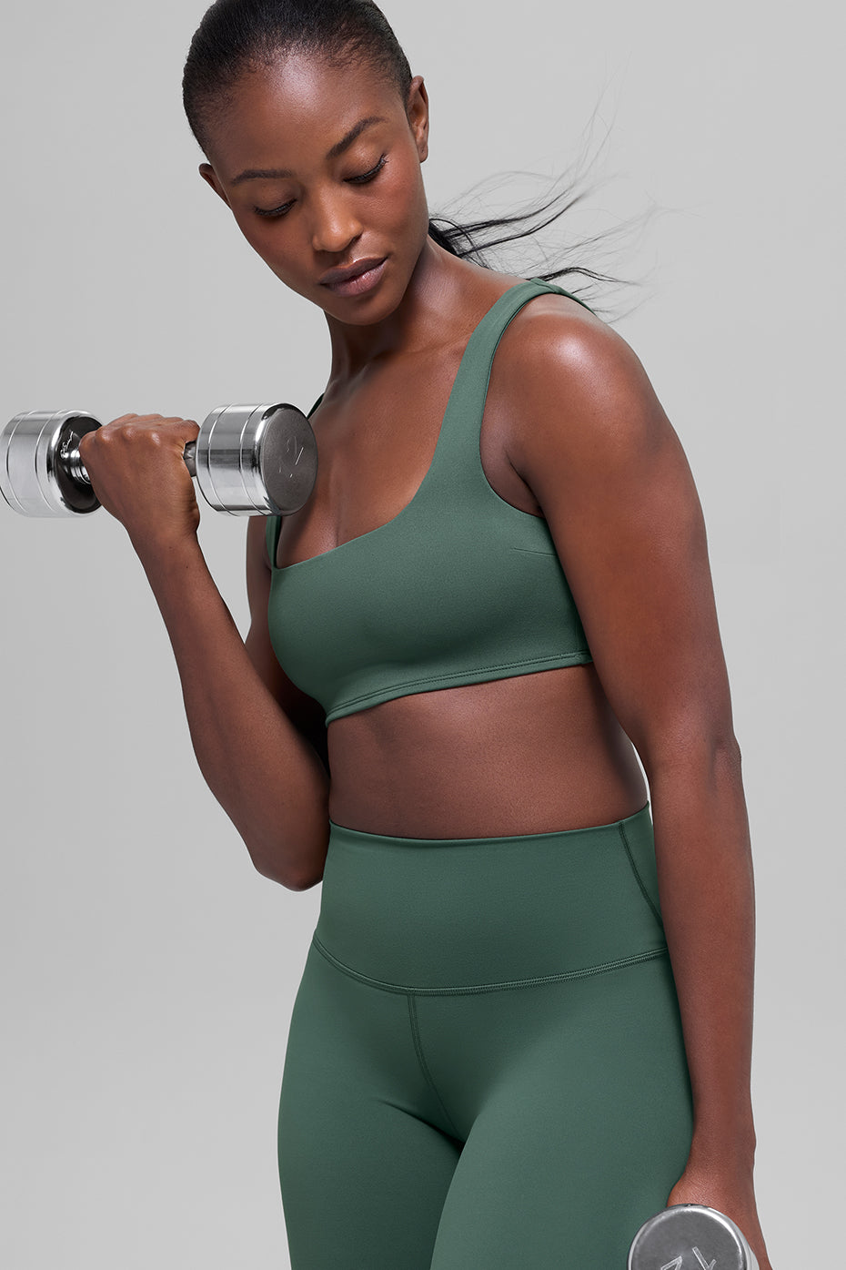 Alo Yoga ALO Softsculpt Precision Bra - Clover Green - imagen 3
