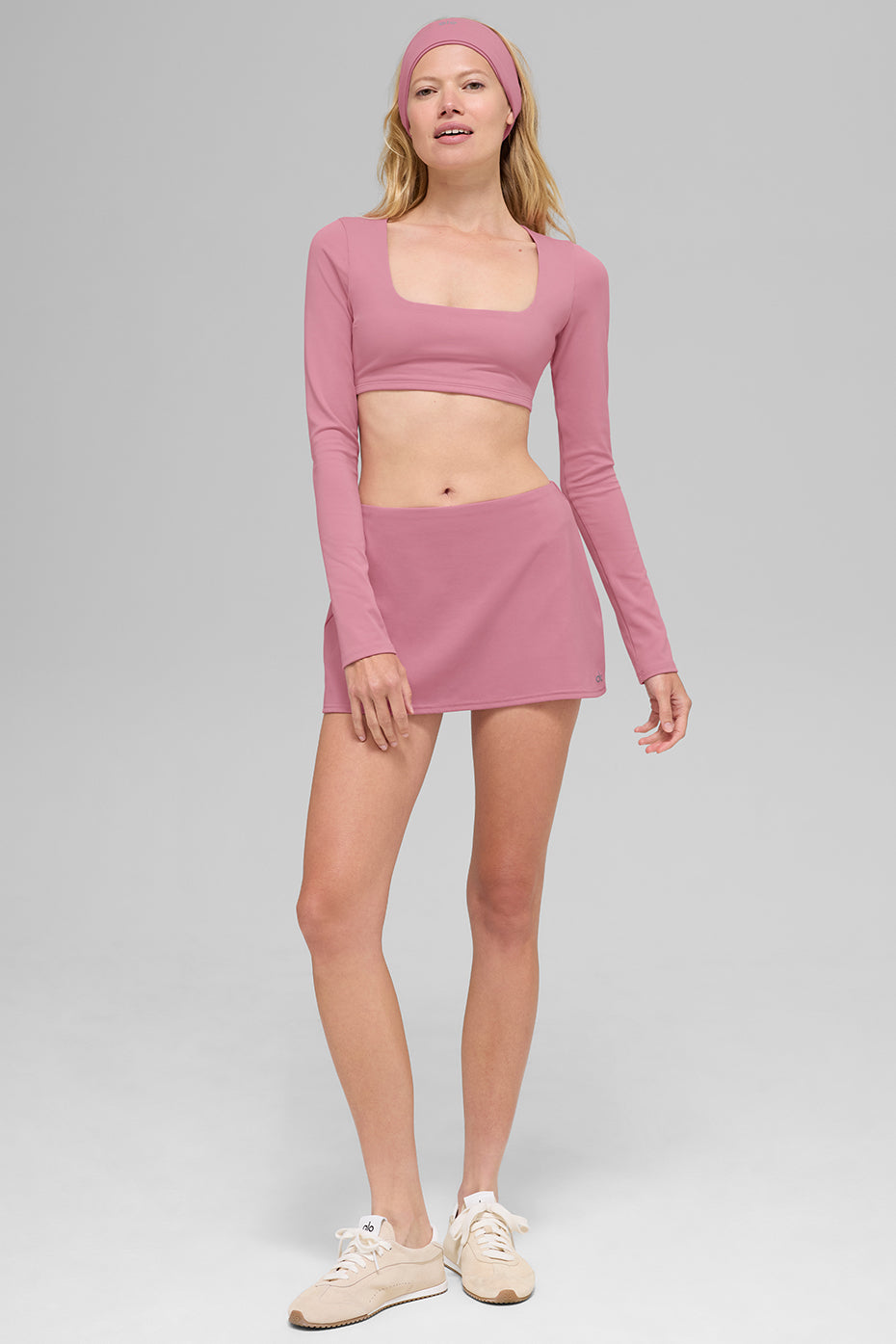 Alo Yoga ALO Softsculpt Precision Long Sleeve Bra - Pink Wild Rose - imagen 4