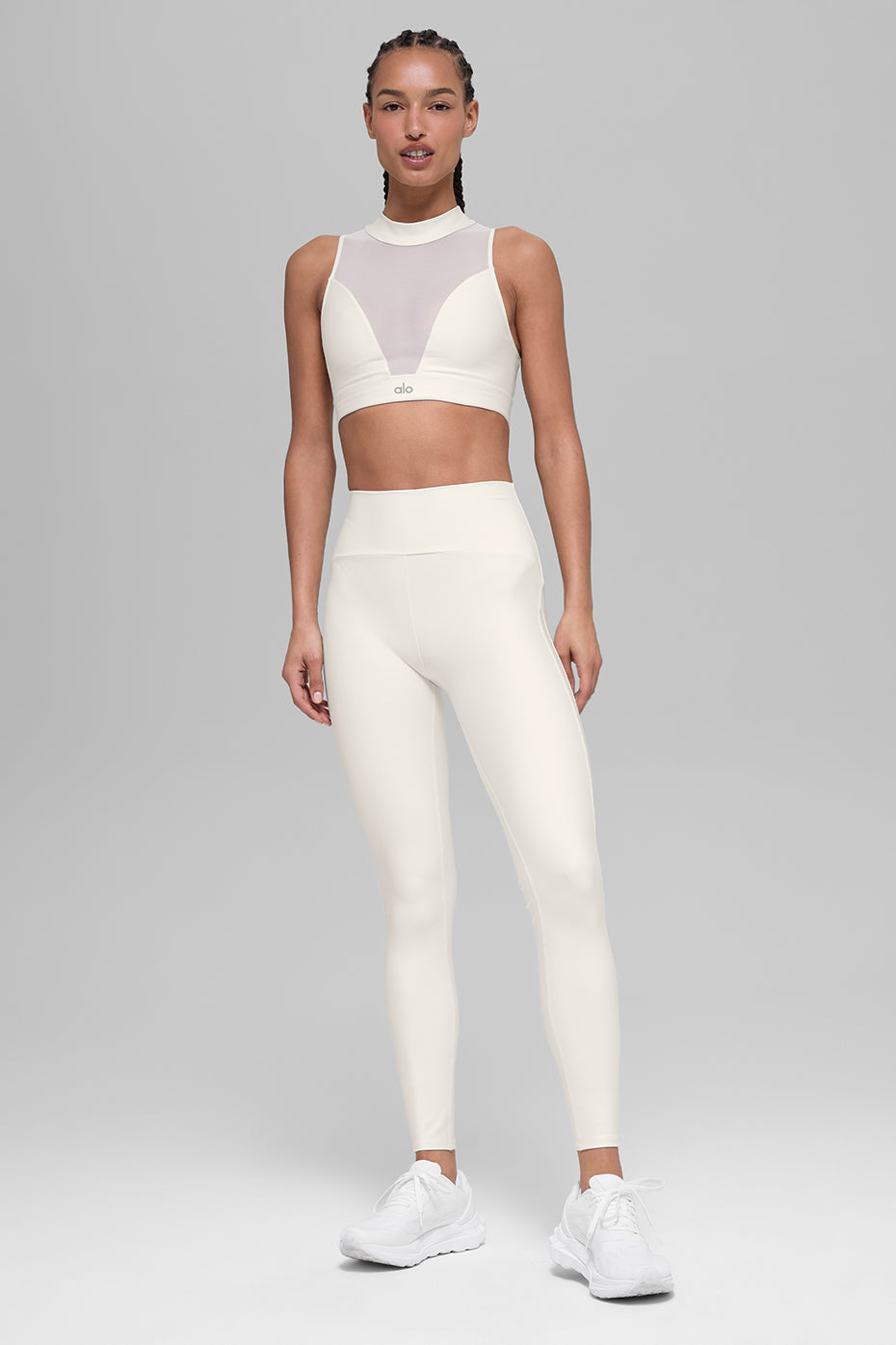 Alo Yoga Airlift Mesh Infatuation Bra - Ivory - imagen 5