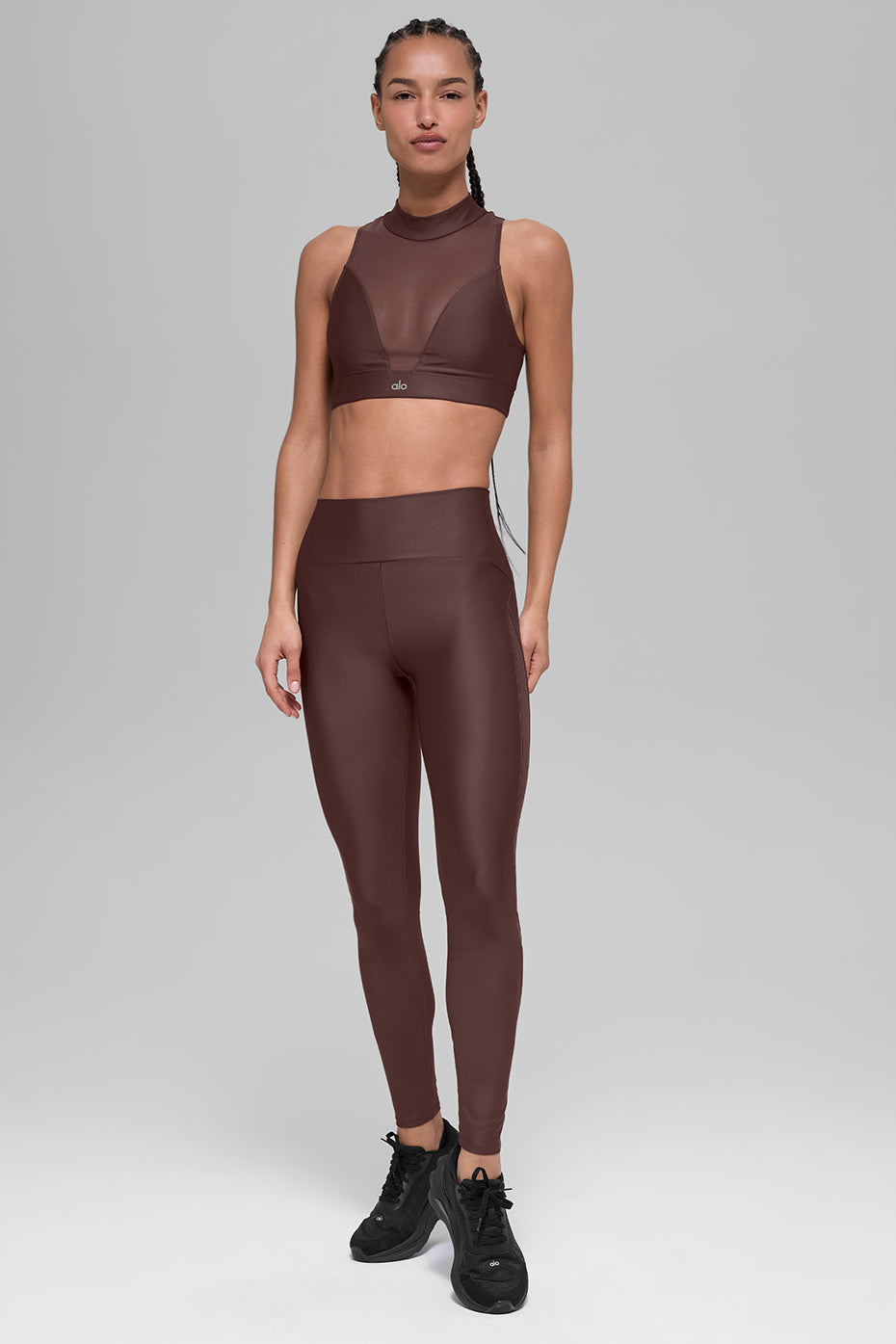 Alo Yoga Airlift Mesh Infatuation Bra - Brownstone - imagen 6