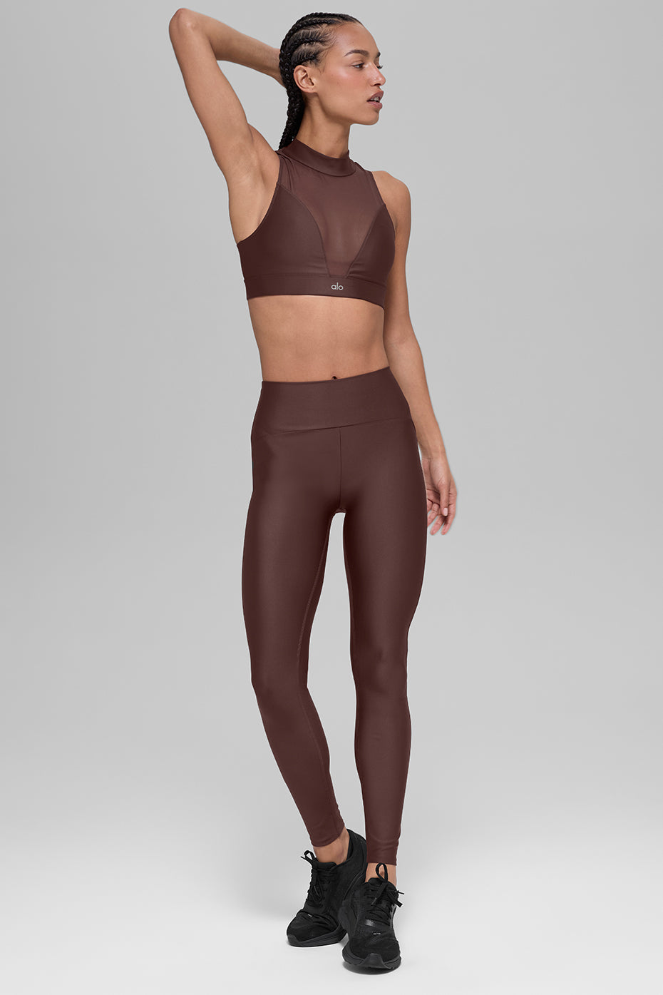 Alo Yoga Airlift Mesh Infatuation Bra - Brownstone - imagen 4