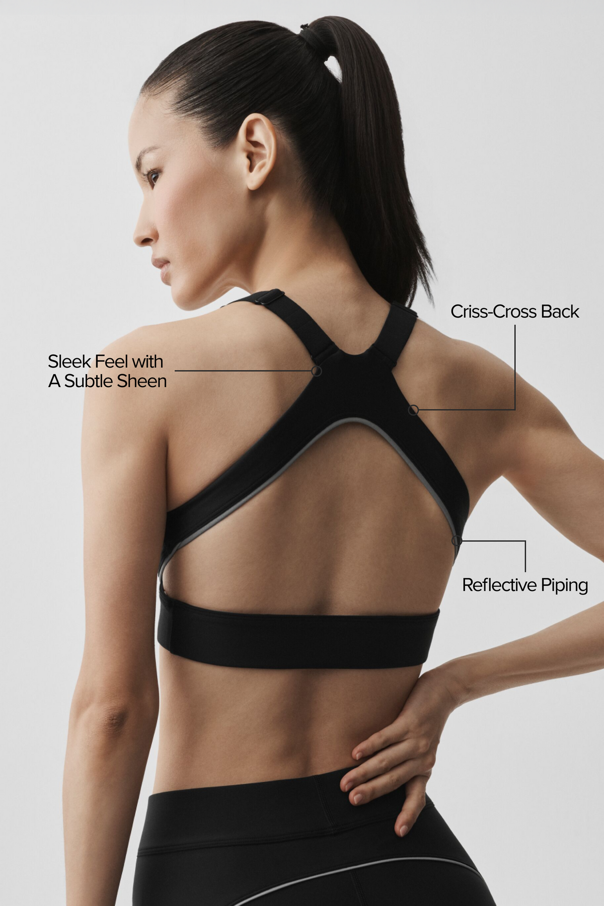 Alo Yoga Airlift Speedwork Bra - Black - imagen 2