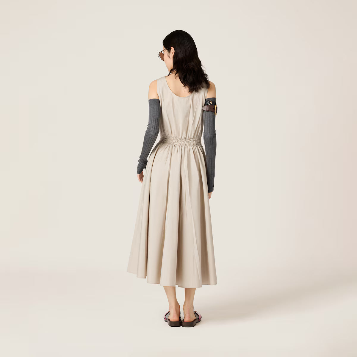 Vestido Miu Miu de popelín