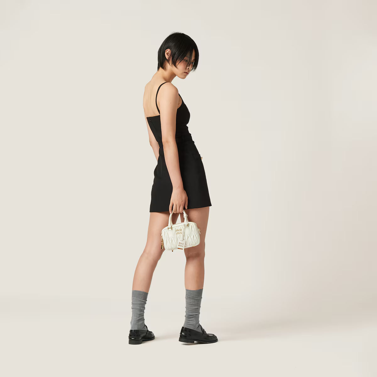 Minivestido Miu Miu de grain de poudre