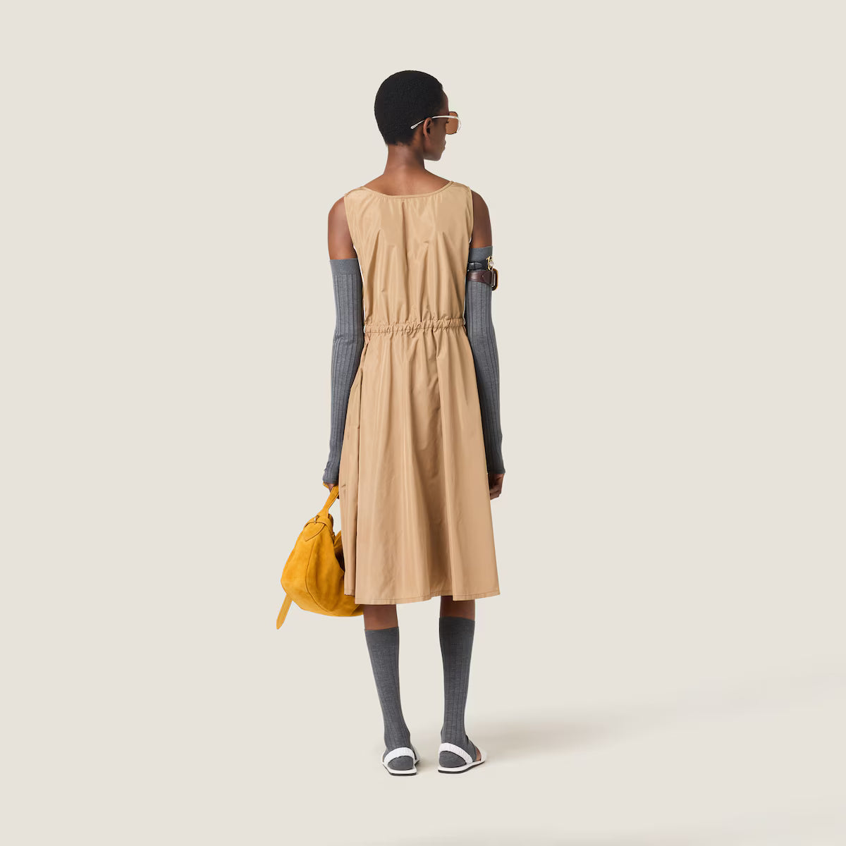 Vestido Miu Miu de seda técnica