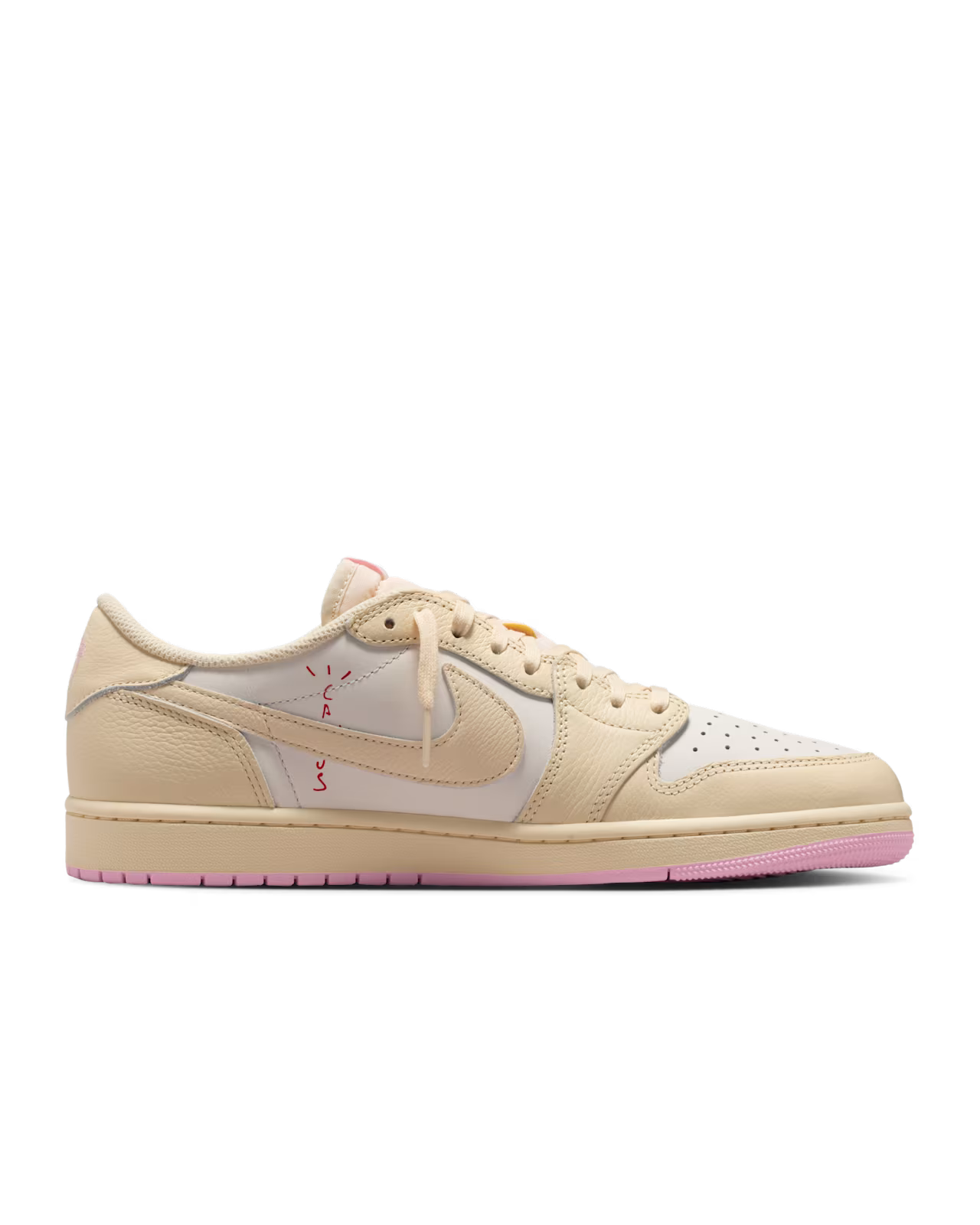 Air Jordan 1 Low x Travis Scott Muslin and Shy Pink (
