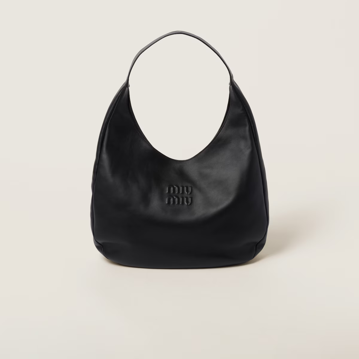 Miu Miu Bolso hobo de piel