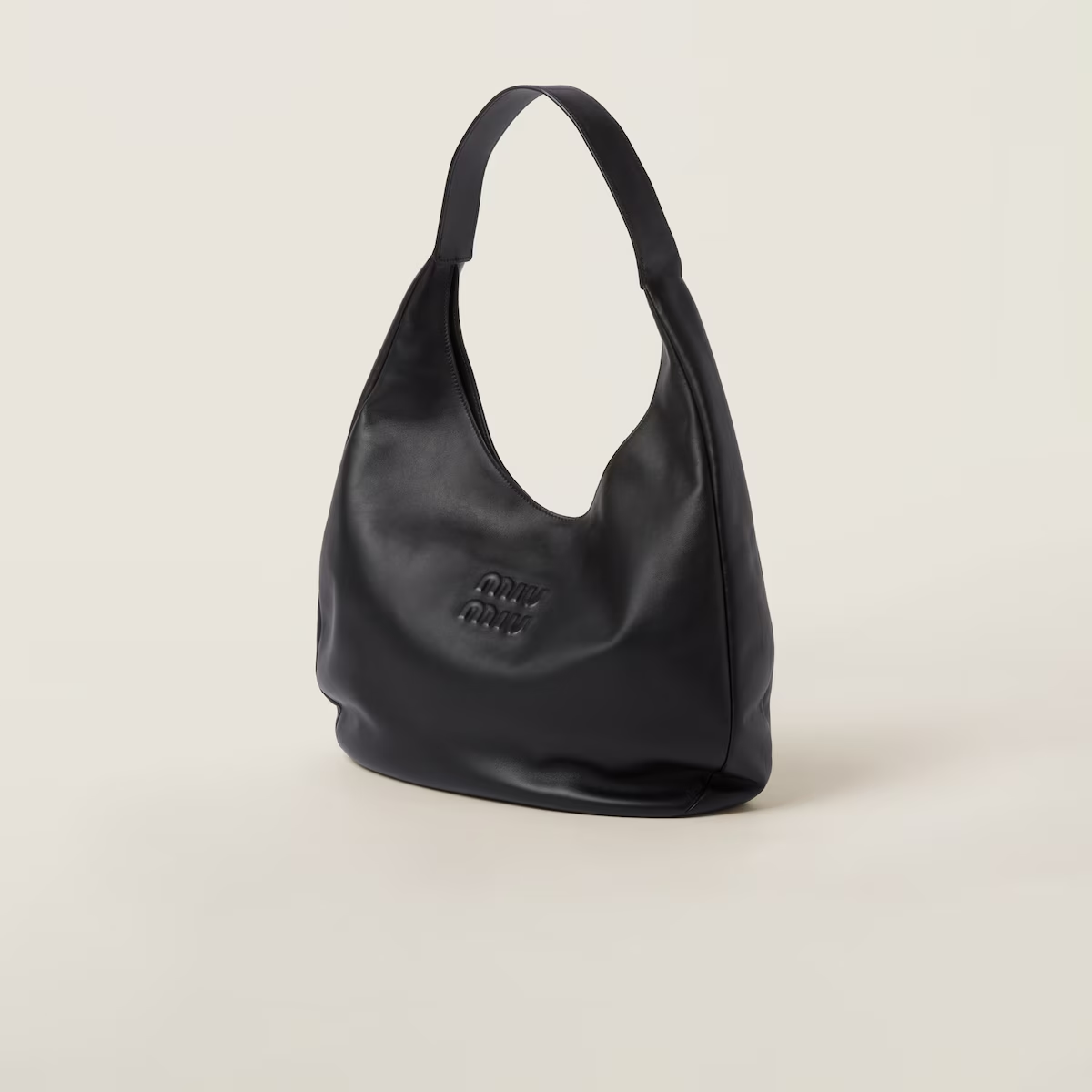 Miu Miu Bolso hobo de piel