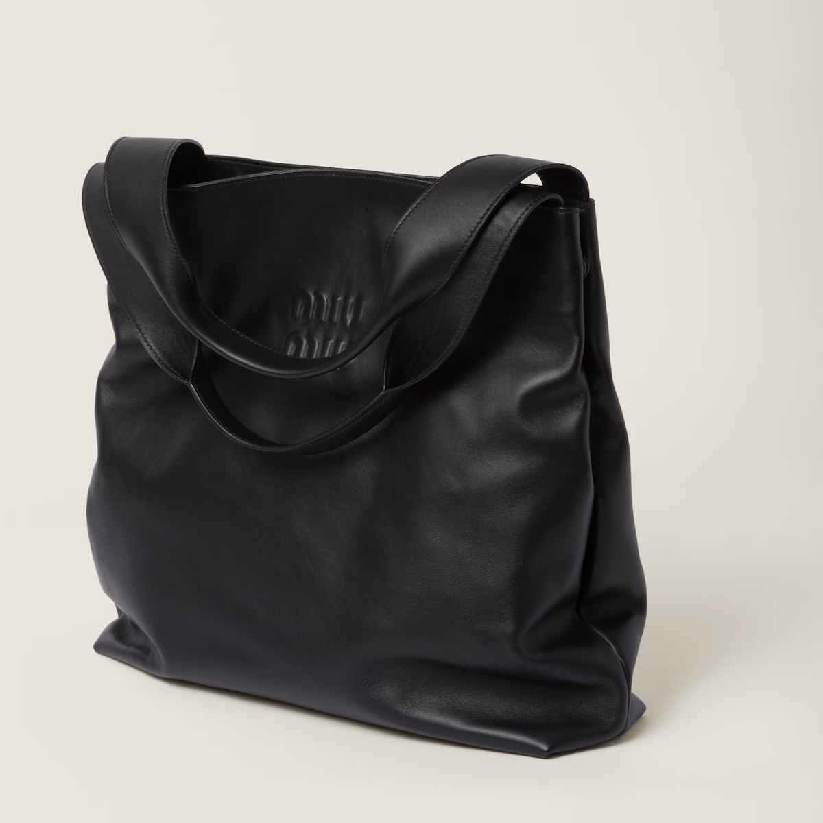 Miu Miu Bolso hobo de piel