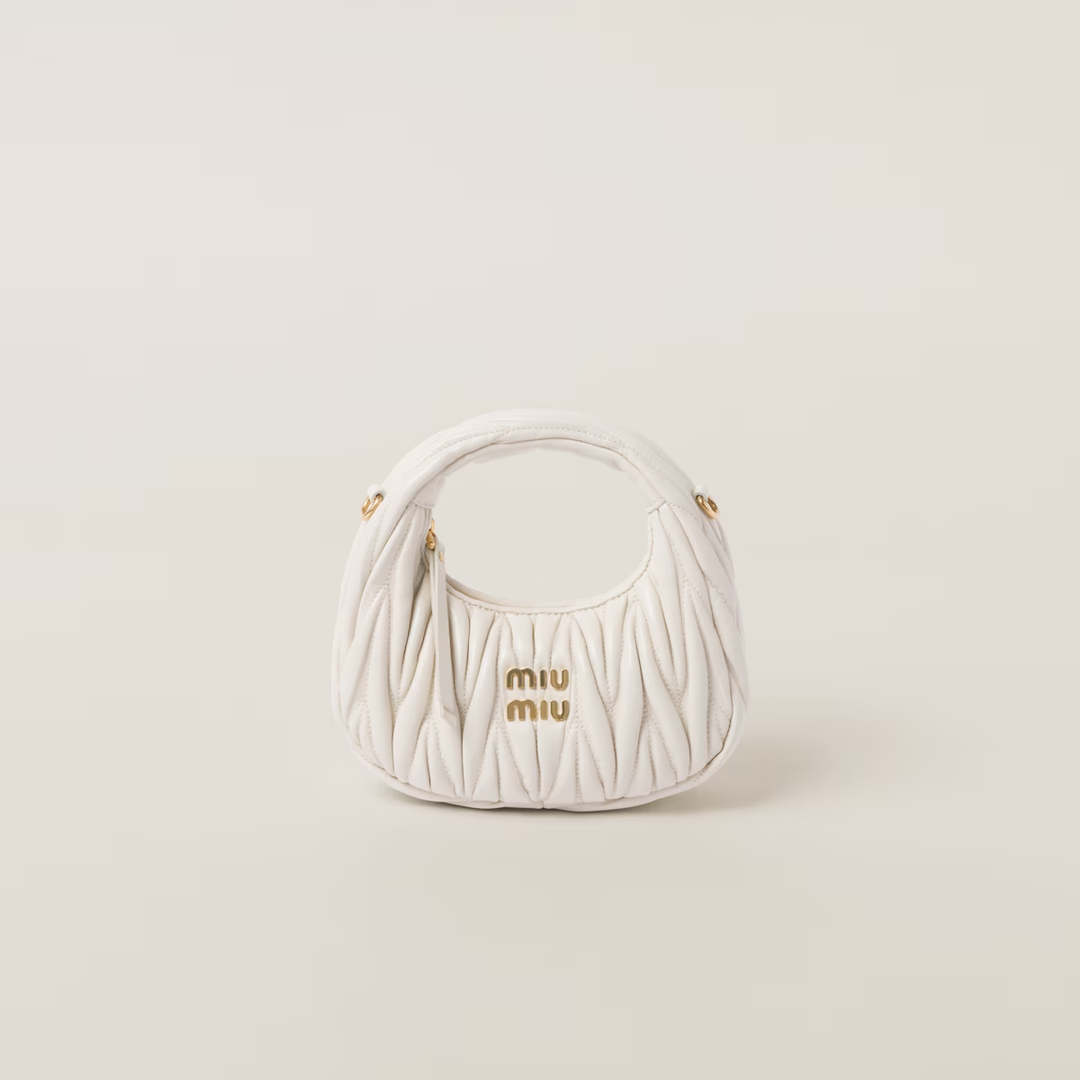 Miu Miu Minibolso hobo Wander de napa Matelassé