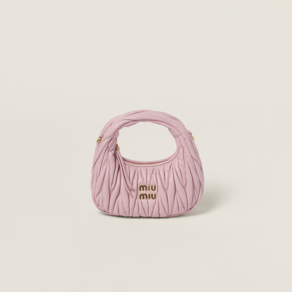 Miu Miu Minibolso hobo Wander de napa Matelassé