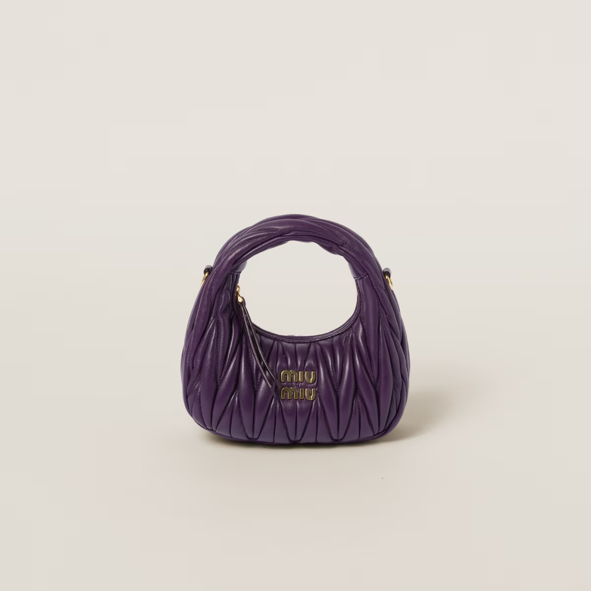 Miu Miu Minibolso hobo Wander de napa Matelassé