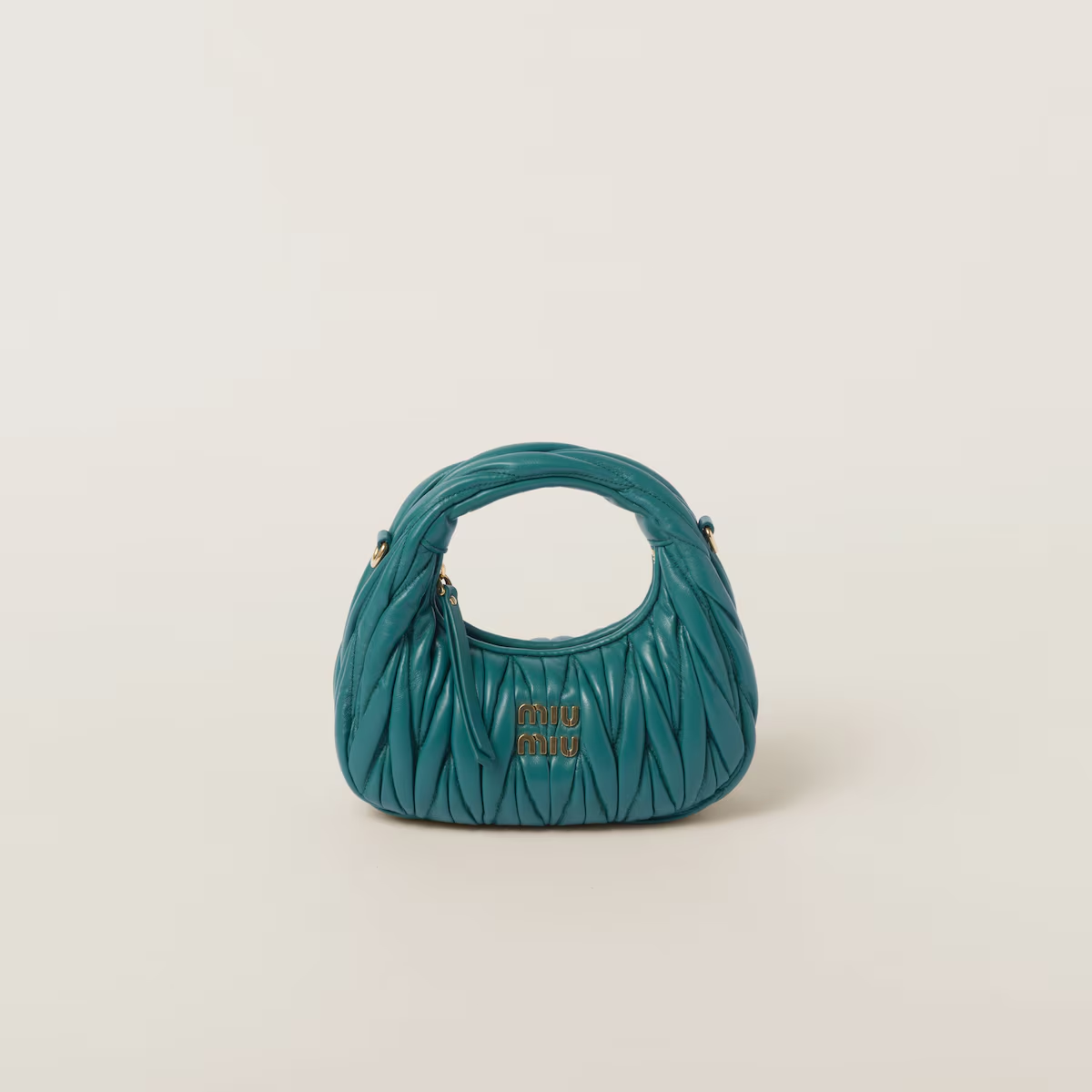 Miu Miu Minibolso hobo Wander de napa Matelassé