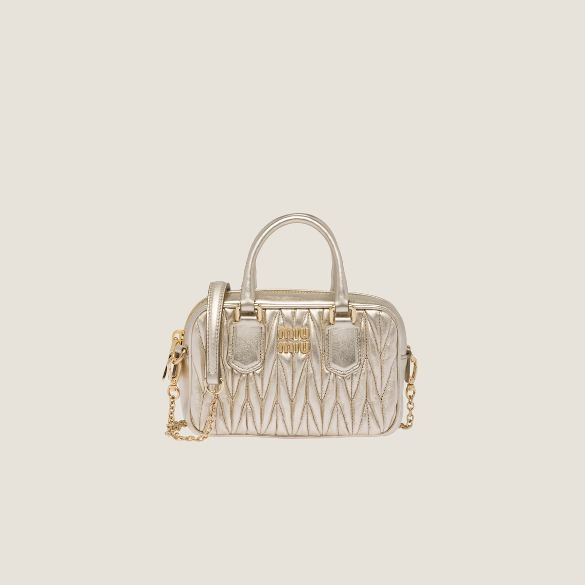 Miu Miu Minibolso Arcadie de napa Matelassé