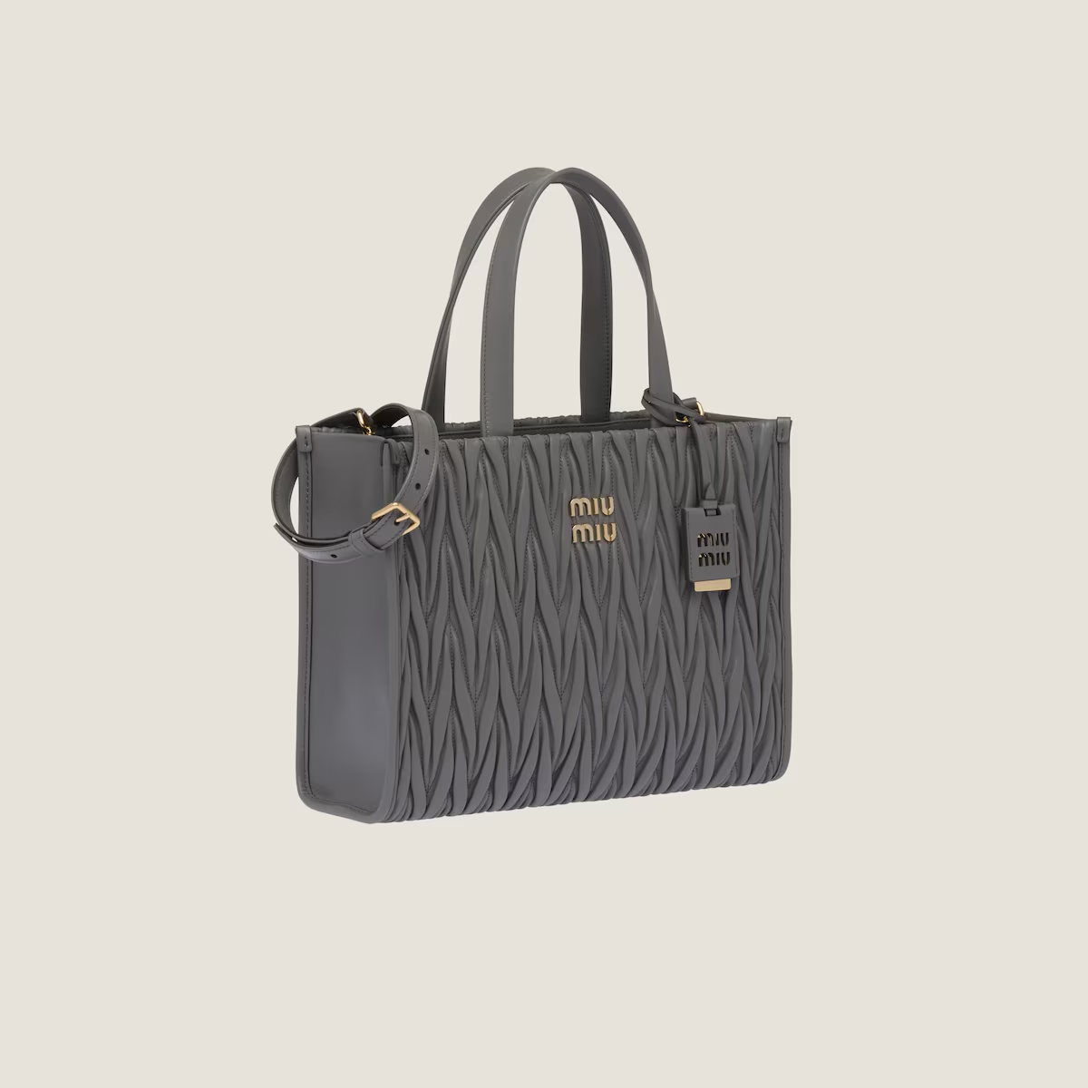 Miu Miu Bolso tote de napa Matelassé