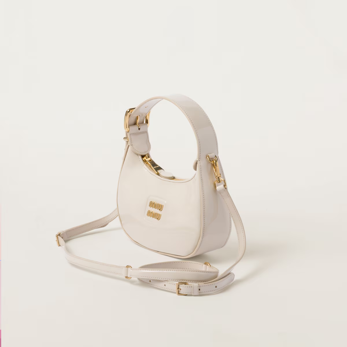 Miu Miu Bolso hobo de charol