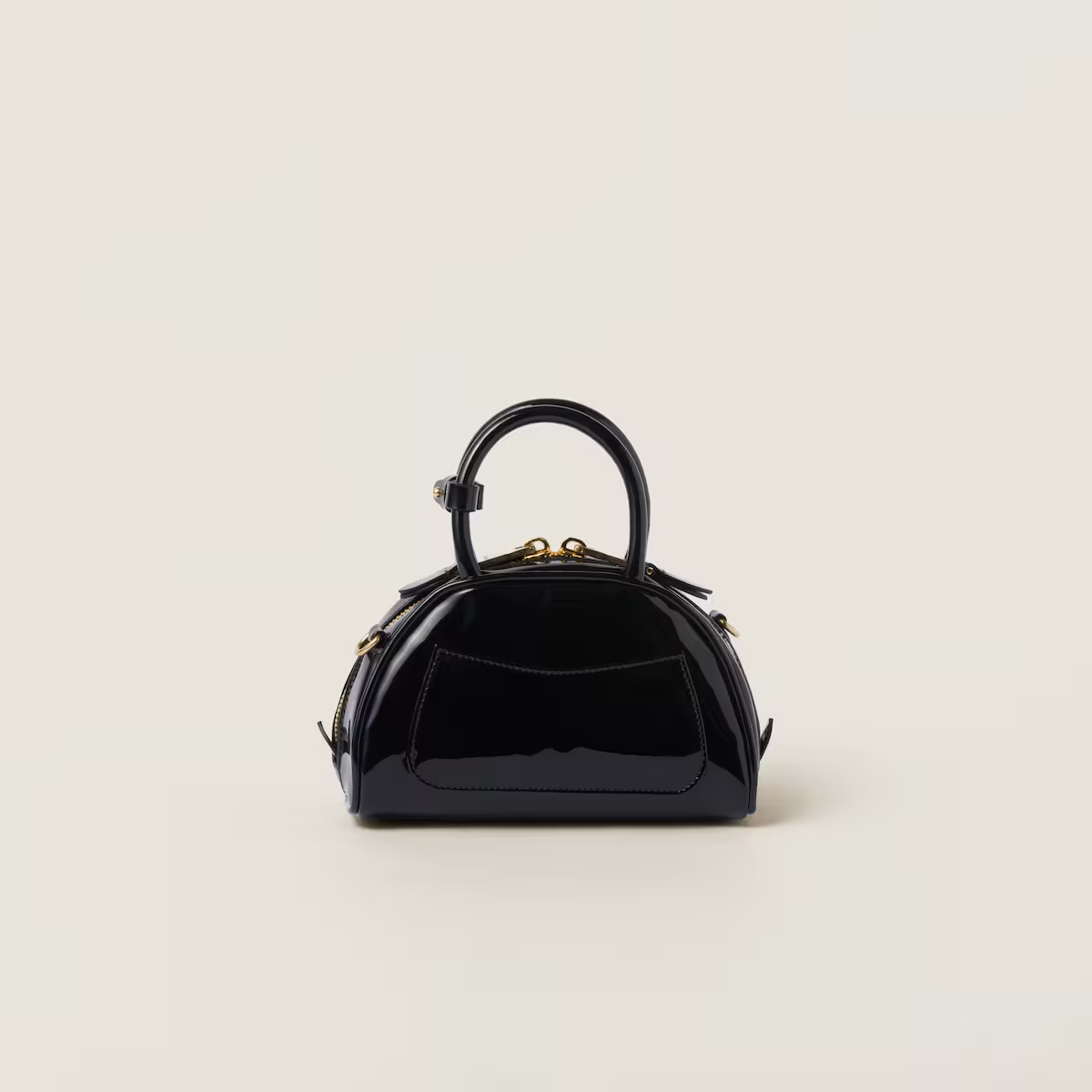 Miu Miu Bolso con asa superior de charol