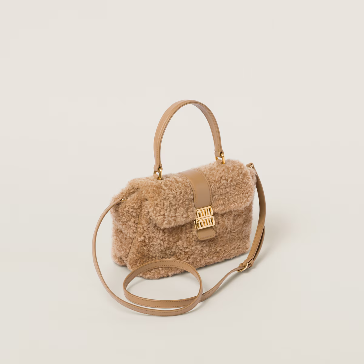 Miu Miu Bolso de mano de piel vuelta
