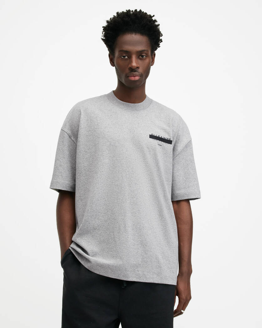 Playera ALLSAINTS Redact Oversized Embroidered Logo