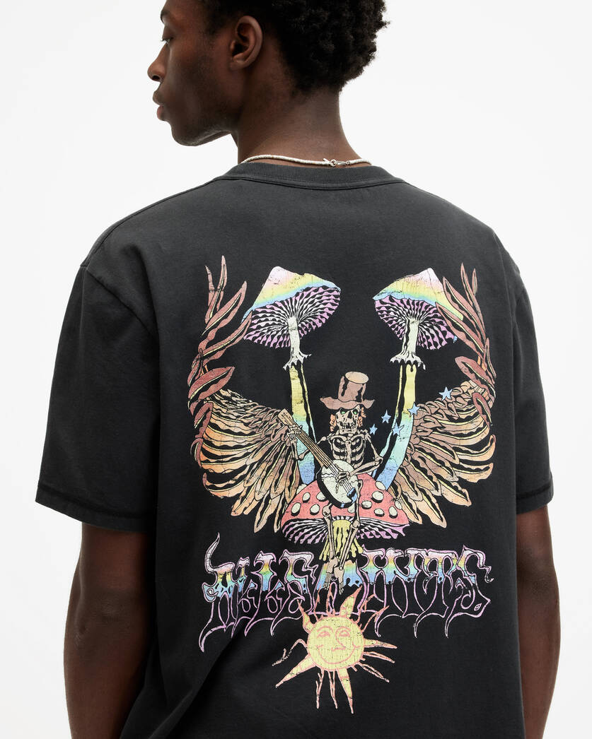 Playera ALLSAINTS Strummer Graphic Print Relaxed