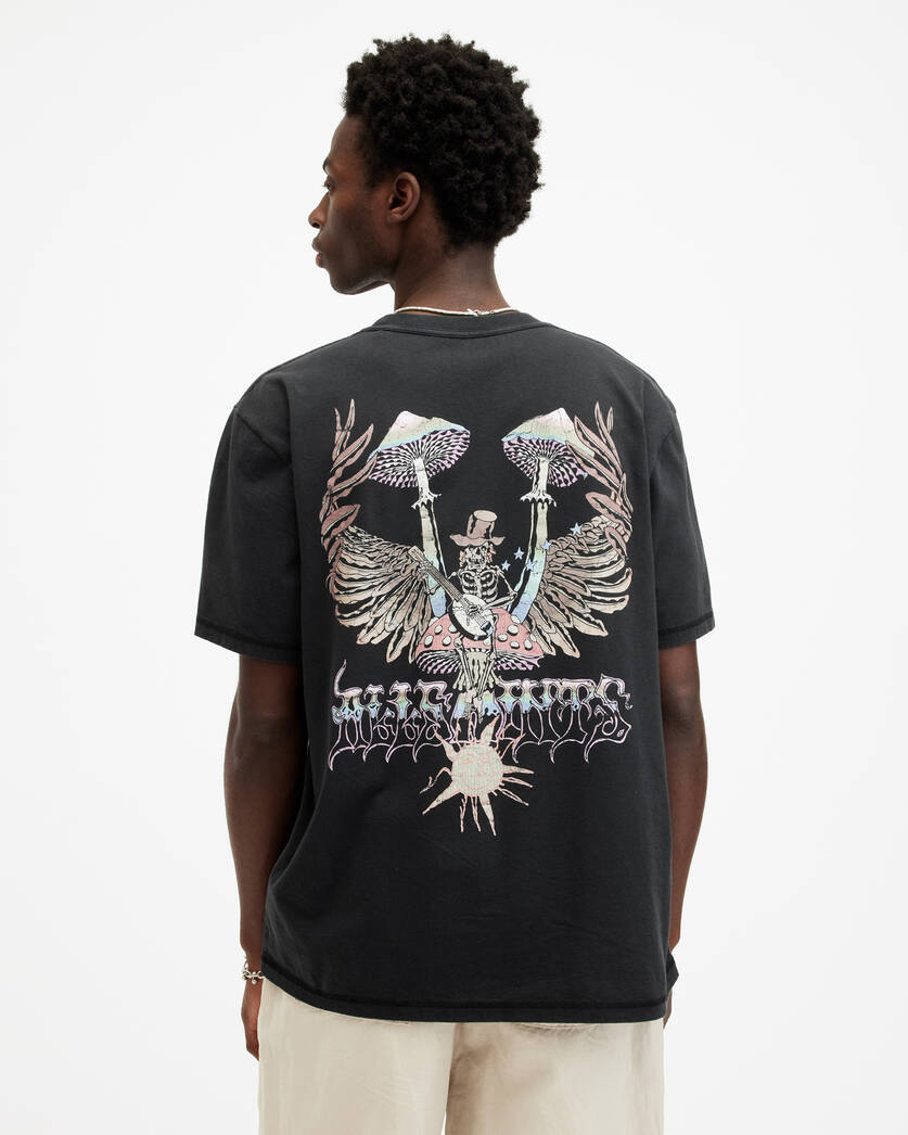 Playera ALLSAINTS Strummer Graphic Print Relaxed