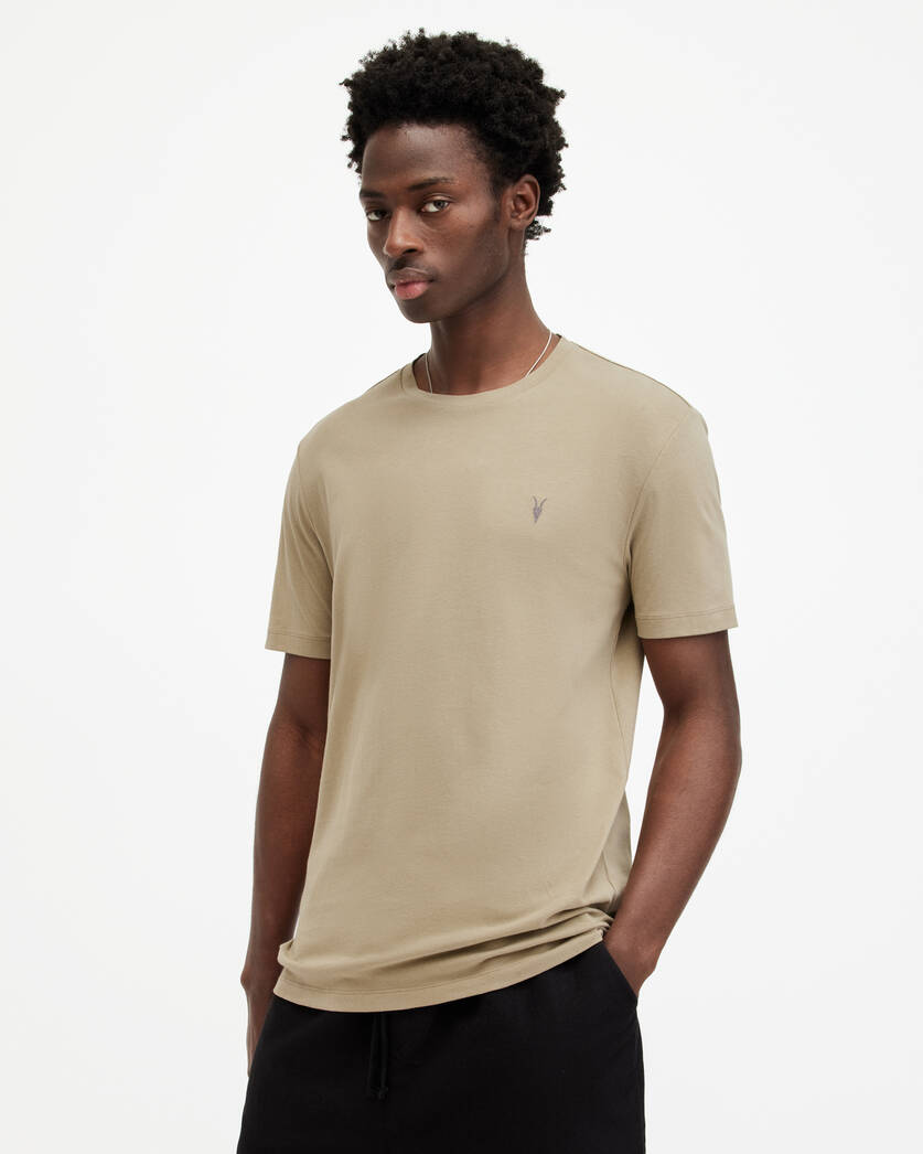 Playera ALLSAINTS Brace Brushed Cotton Crew Neck