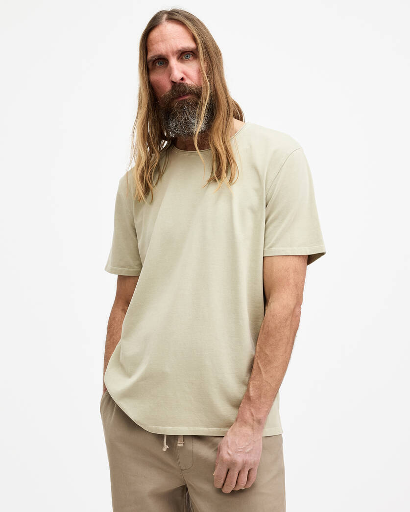 Playera ALLSAINTS Bodega Crew Neck Raw Edge