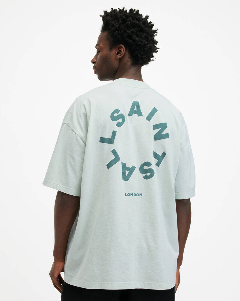 Playera ALLSAINTS Tierra Oversized Crew Neck Logo
