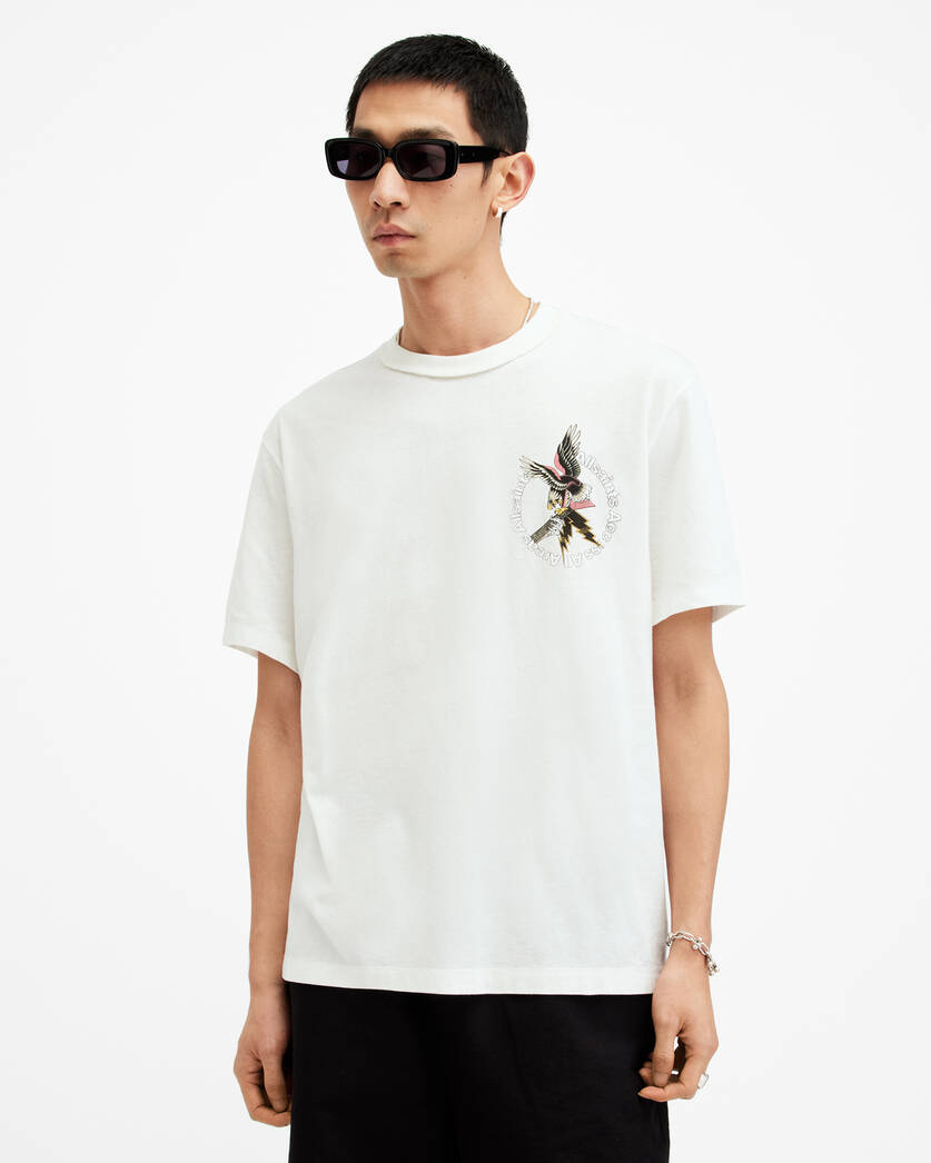 Playera ALLSAINTS Fret Relaxed Fit Graphic