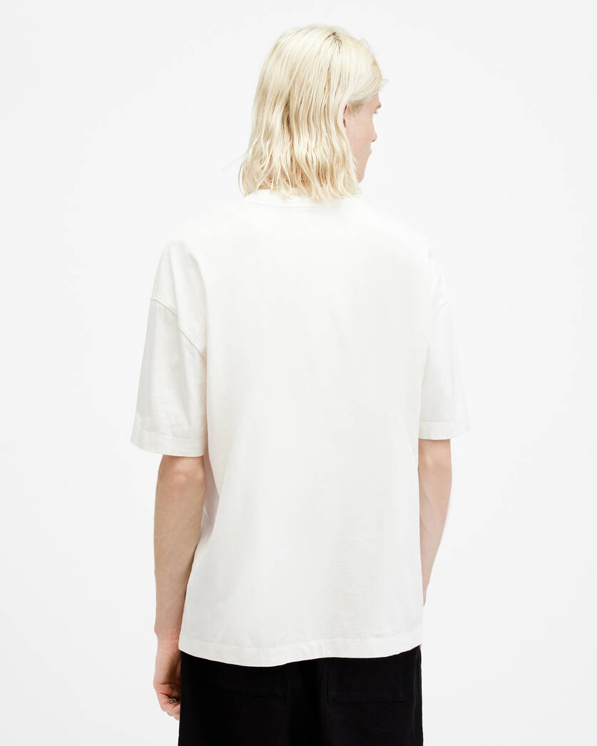 Playera ALLSAINTS Nevada Oversized Logo Crew Neck