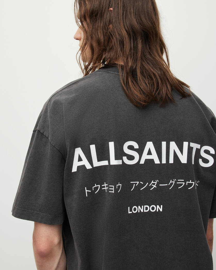 Playera ALLSAINTS Underground Oversized Crew Neck