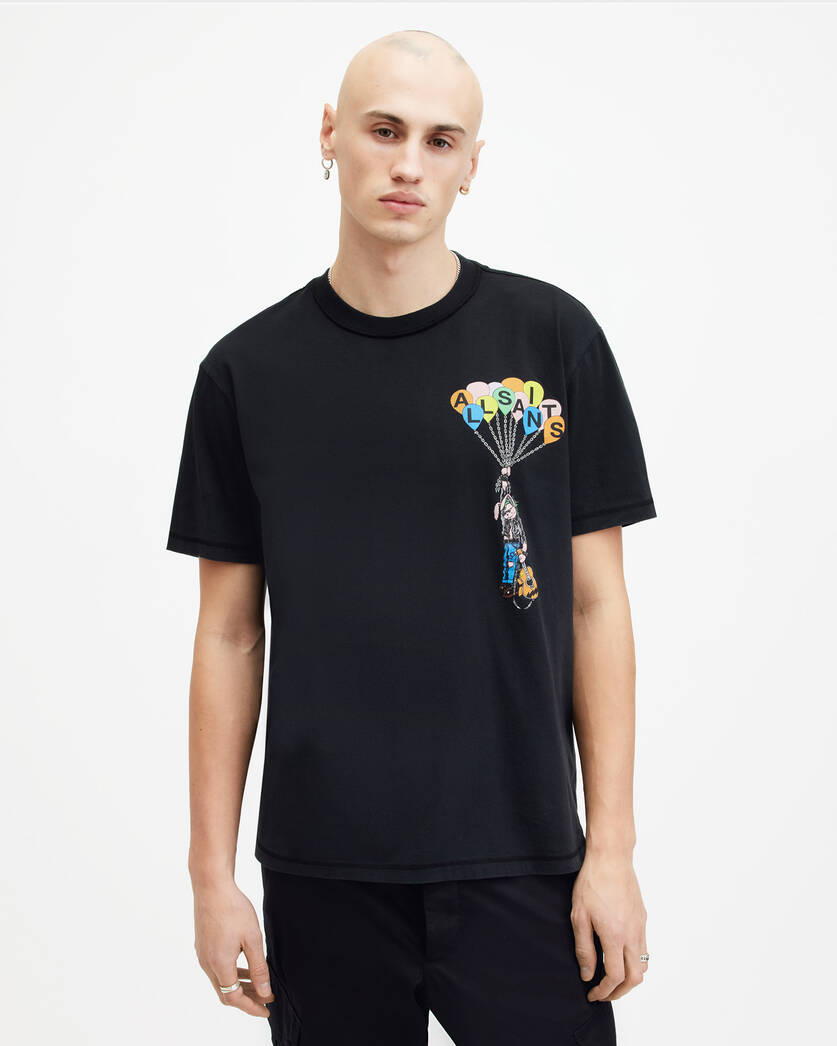 Playera ALLSAINTS Lofty Graphic Print Relaxed