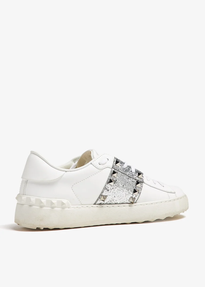 Tenis Valentino Wmns Rockstud 'Untitled - Silver Glitter Band'