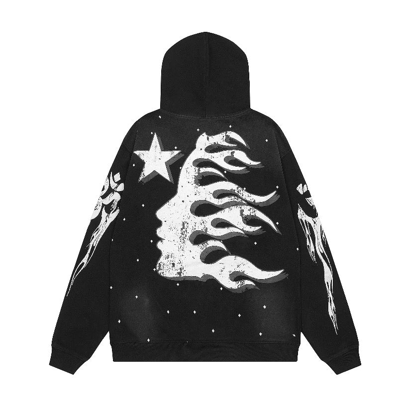HELLSTAR hoodie Black