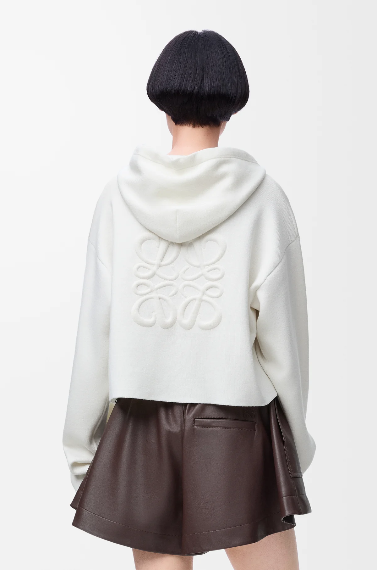 LOEWE Anagram zip-up hoodie in wool