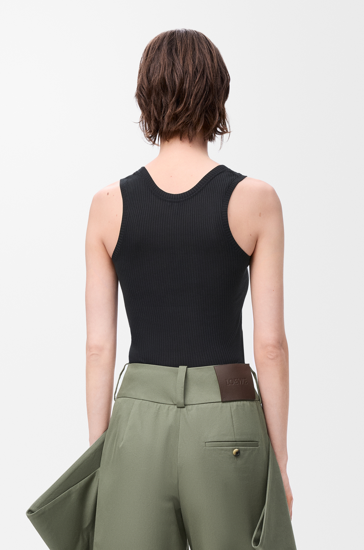 LOEWE Anagram tank top in silk