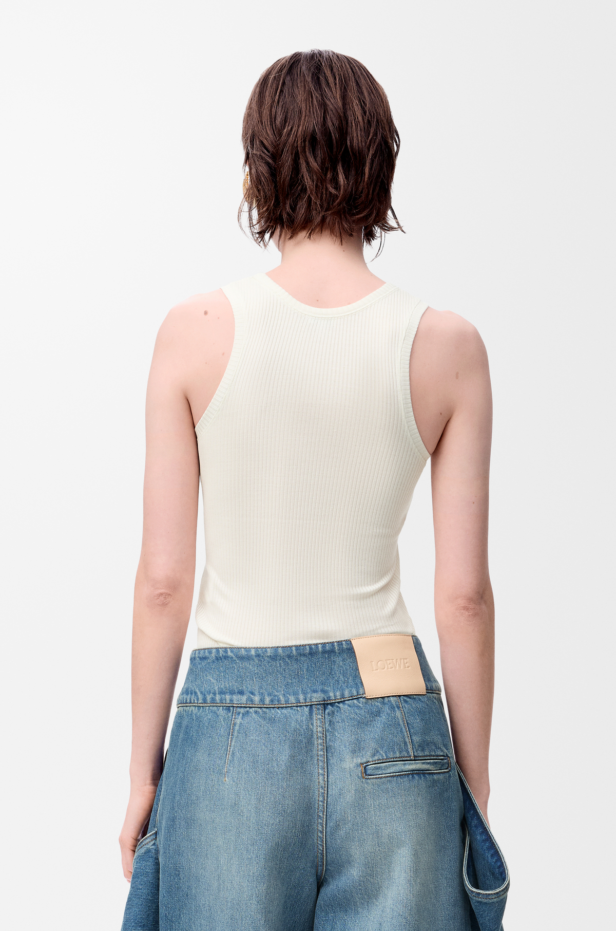 LOEWE Anagram tank top in silk