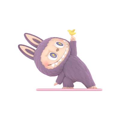 Labubu The Monsters Lazy Yoga Series Figures Sealed Case