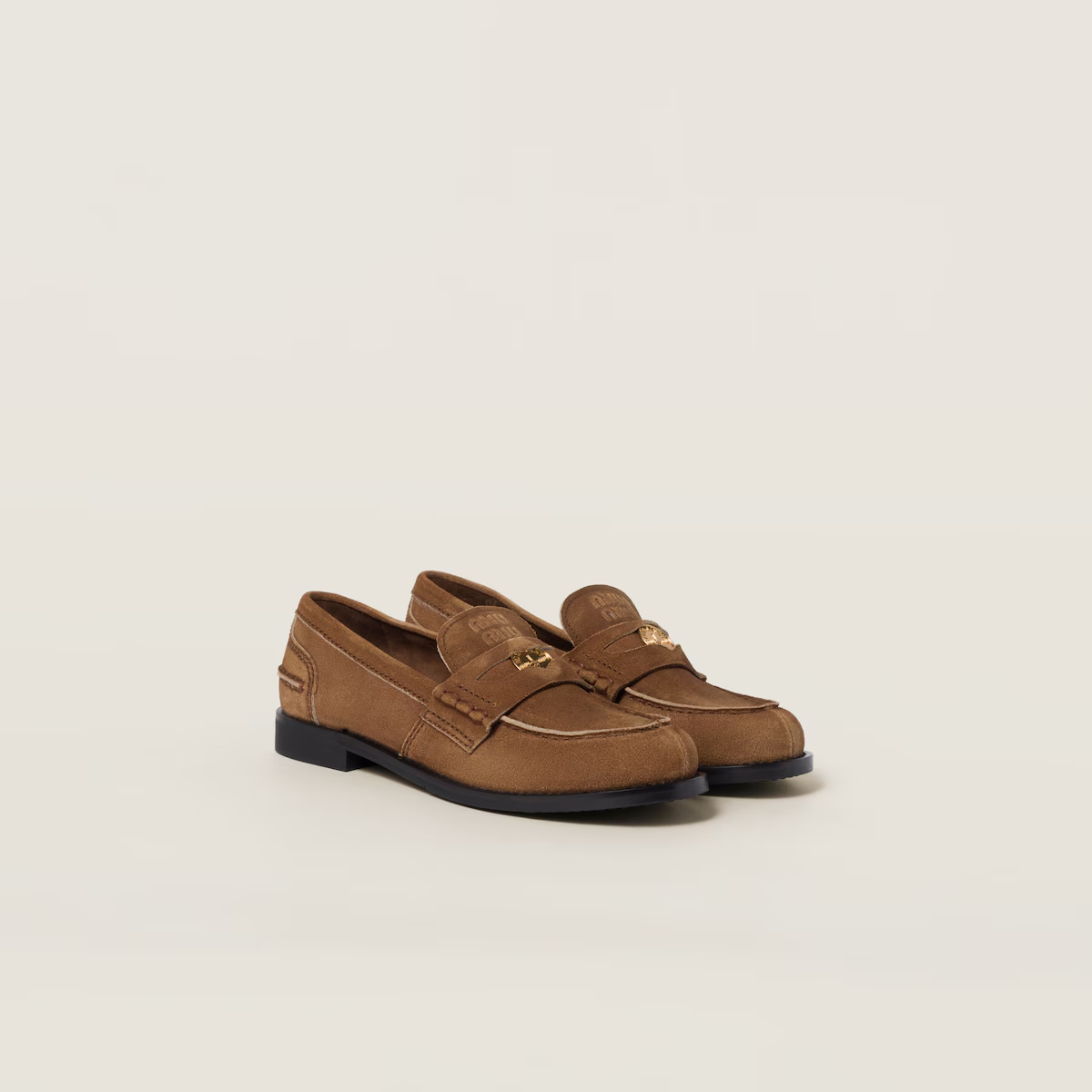 Miu Miu Faded suede loafers