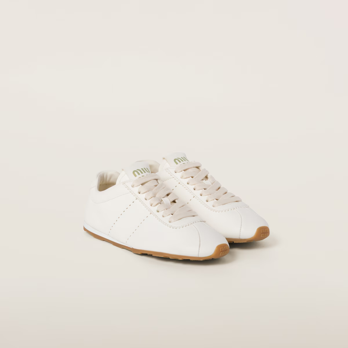 Miu Miu Plume nappa leather sneakers